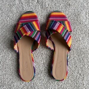 J. Crew Women's Colorful Striped Sandals
